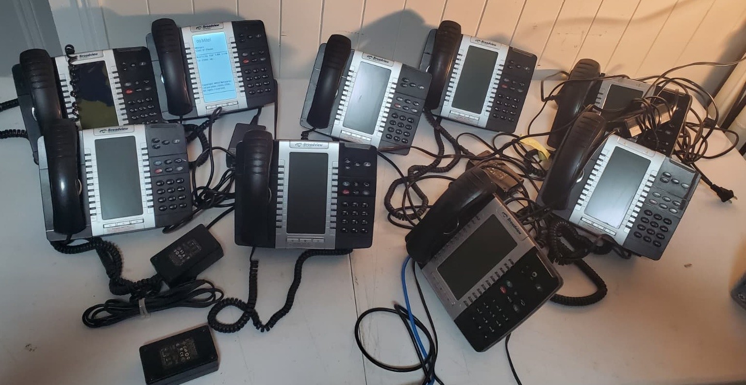Lot of (9) Mitel 5340 IP Business Office Phones 50005071 - Read