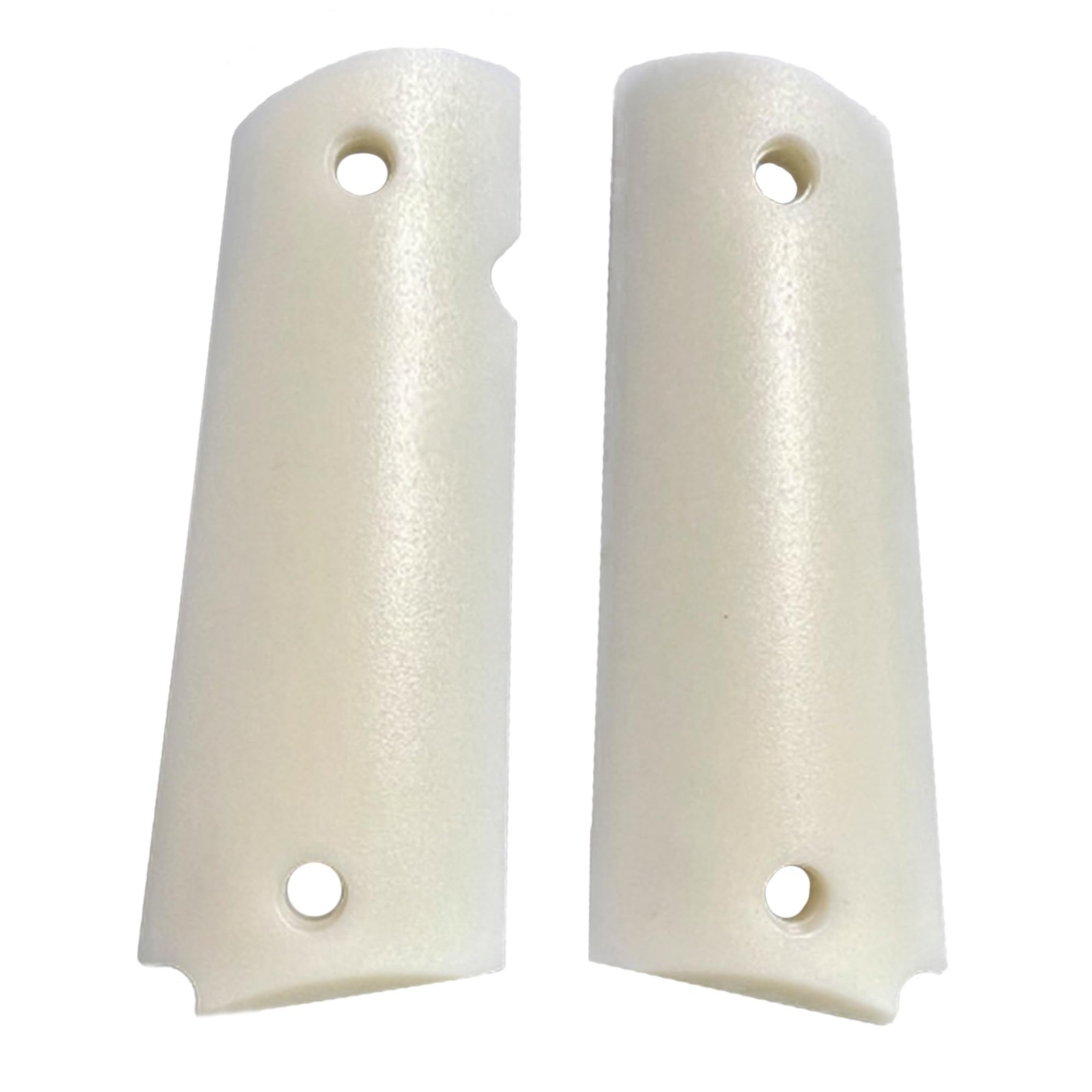 Full Size White Faux Ivory Polymer Grips
