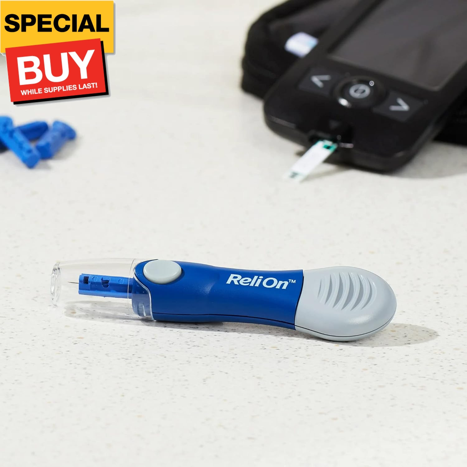 Relion Lancing Device Compatible with Most Brands Bundle with 's 45 Diabetes Dec