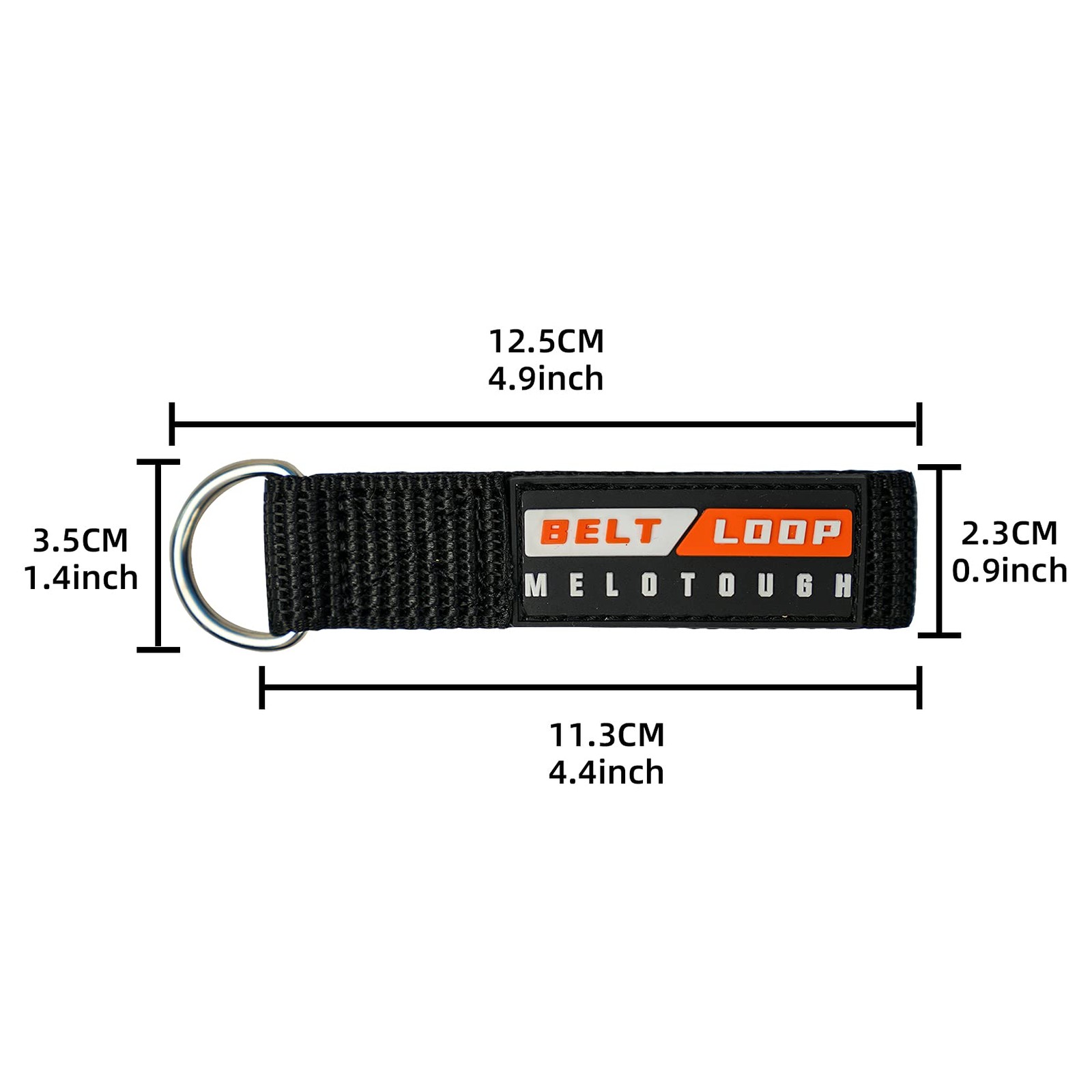 Heavy Duty Suspenders Loop Attachment for 2.25-2.5" Belts, 4 Pack