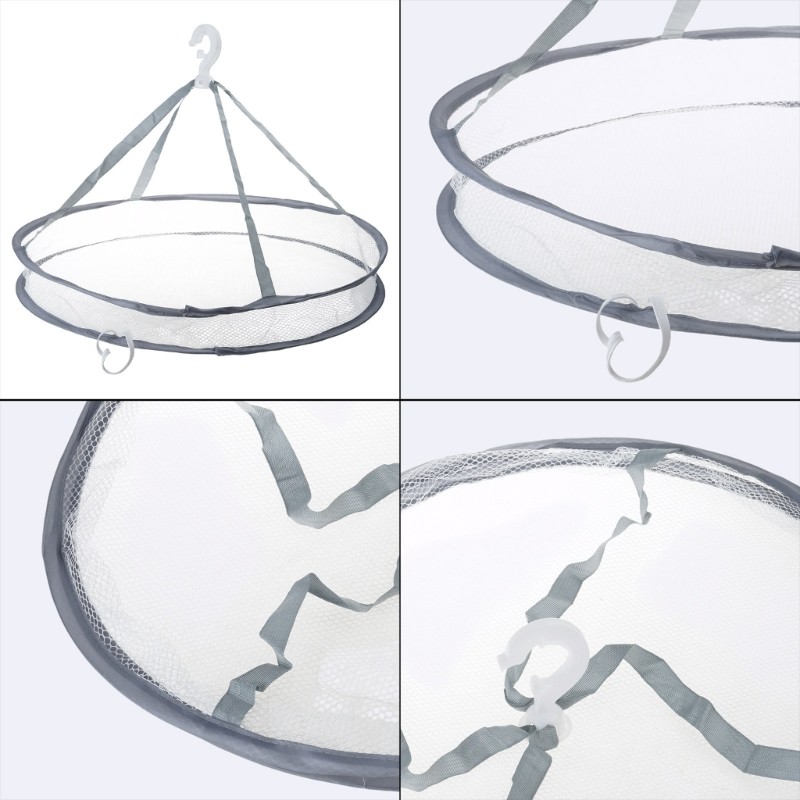 Meshes Basket Dryer For Indoor Outdoor Use Practical Folding Laundry Drying Rack