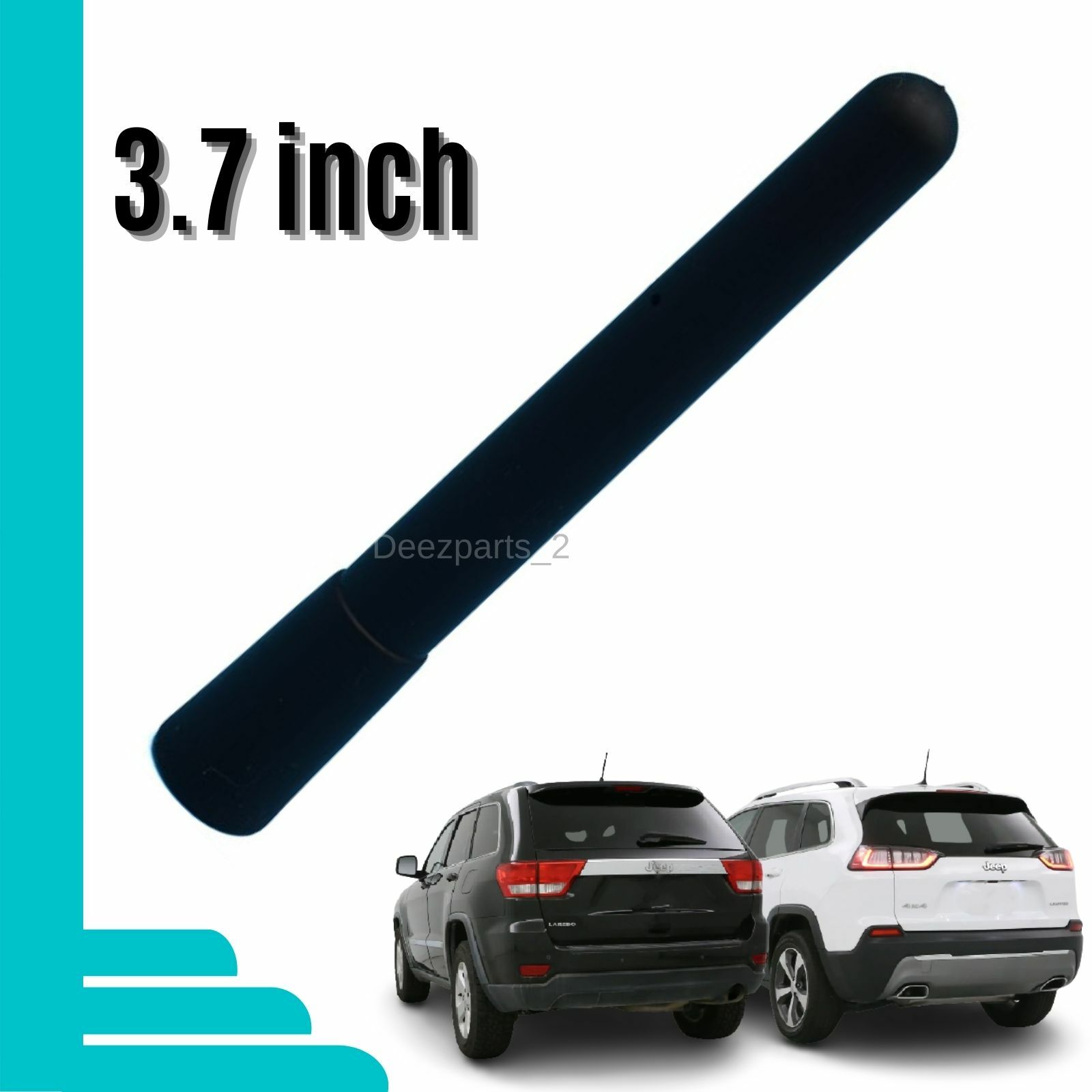 3.7" Antenna Black for Jeep 2011--2022