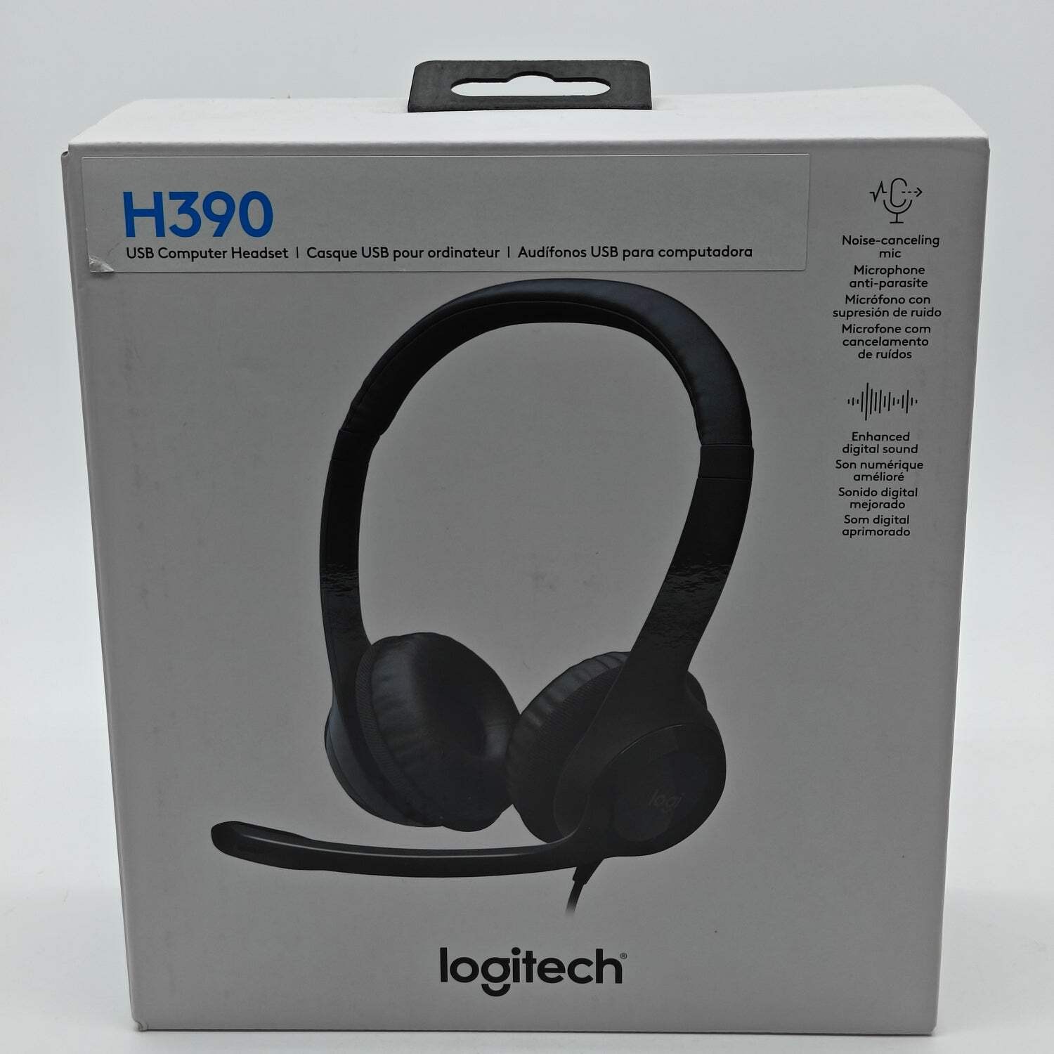 New Logitech H390 USB Wired Headset USB Computer Headset 981-000310