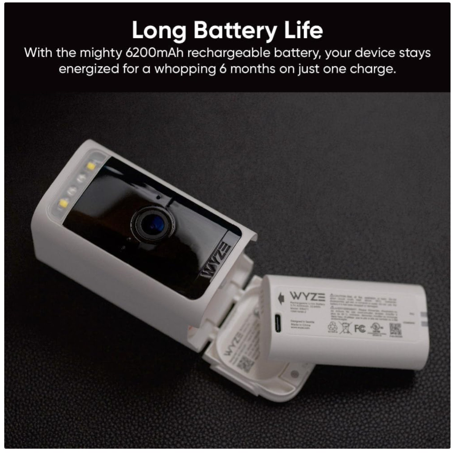 Wyze Battery Pack for Battery Cam Pro and Duo Cam - 6200mAh