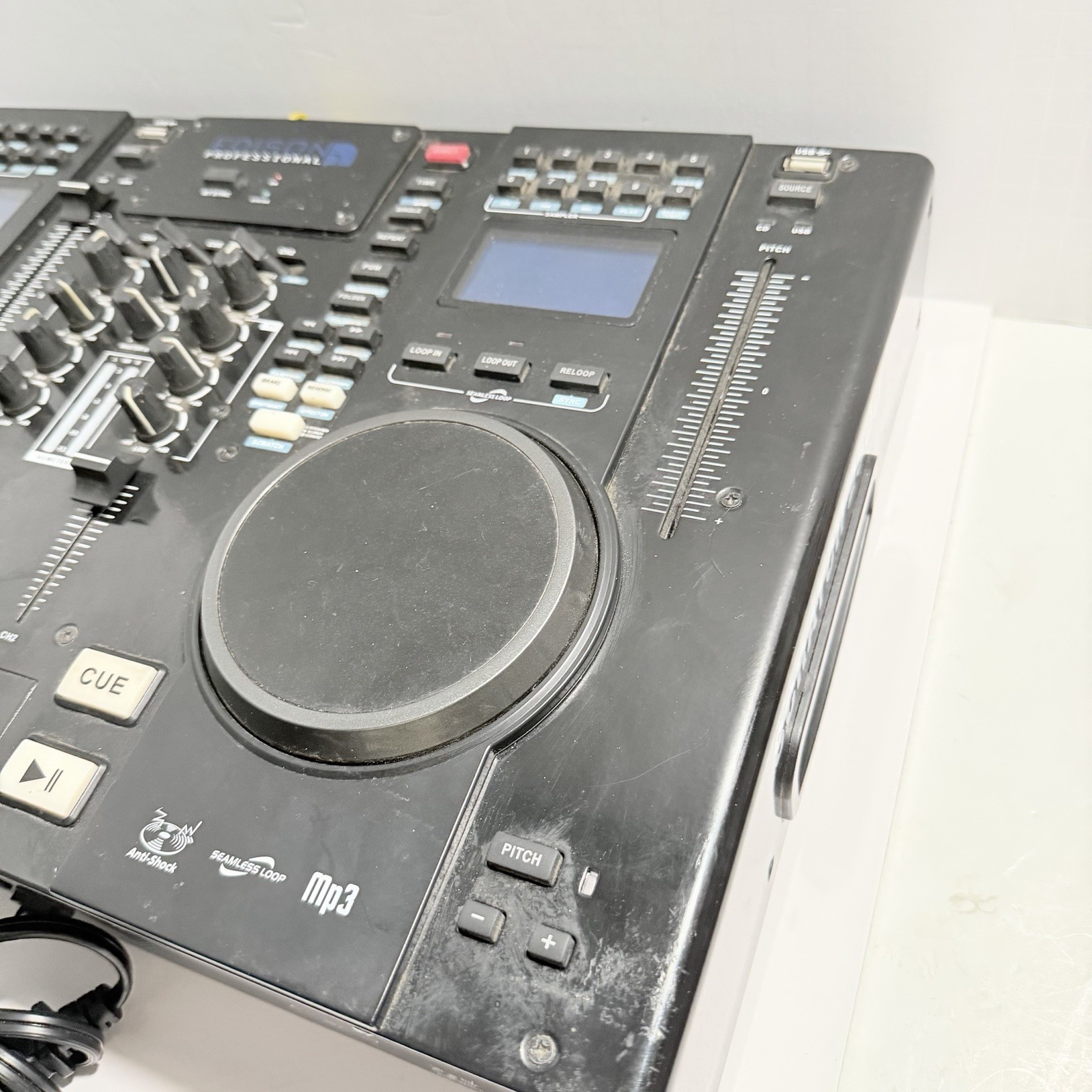 Edison Scratch 2500 MKIV Professional Dual CD USB MP3 DJ Audio Mixer UNTESTED