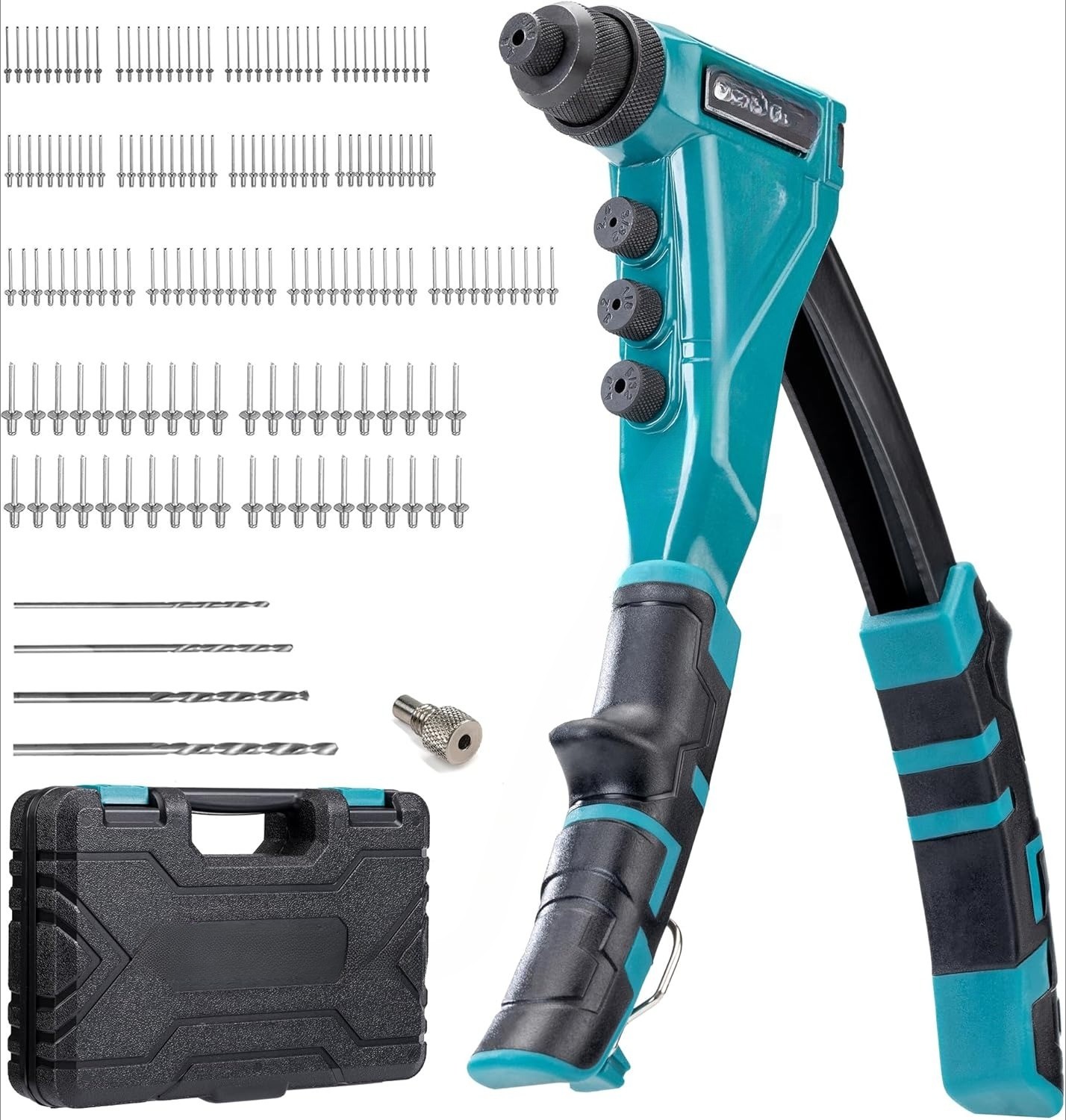 Heavy-Duty Rivet Gun Set, Professional Manual Riveting Tool