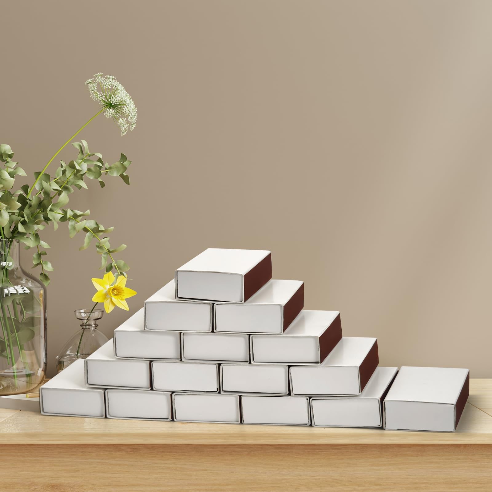 80 Pcs Blank Match Containers DIY Storage Boxes Empty Boxes for Crafts Weddin...