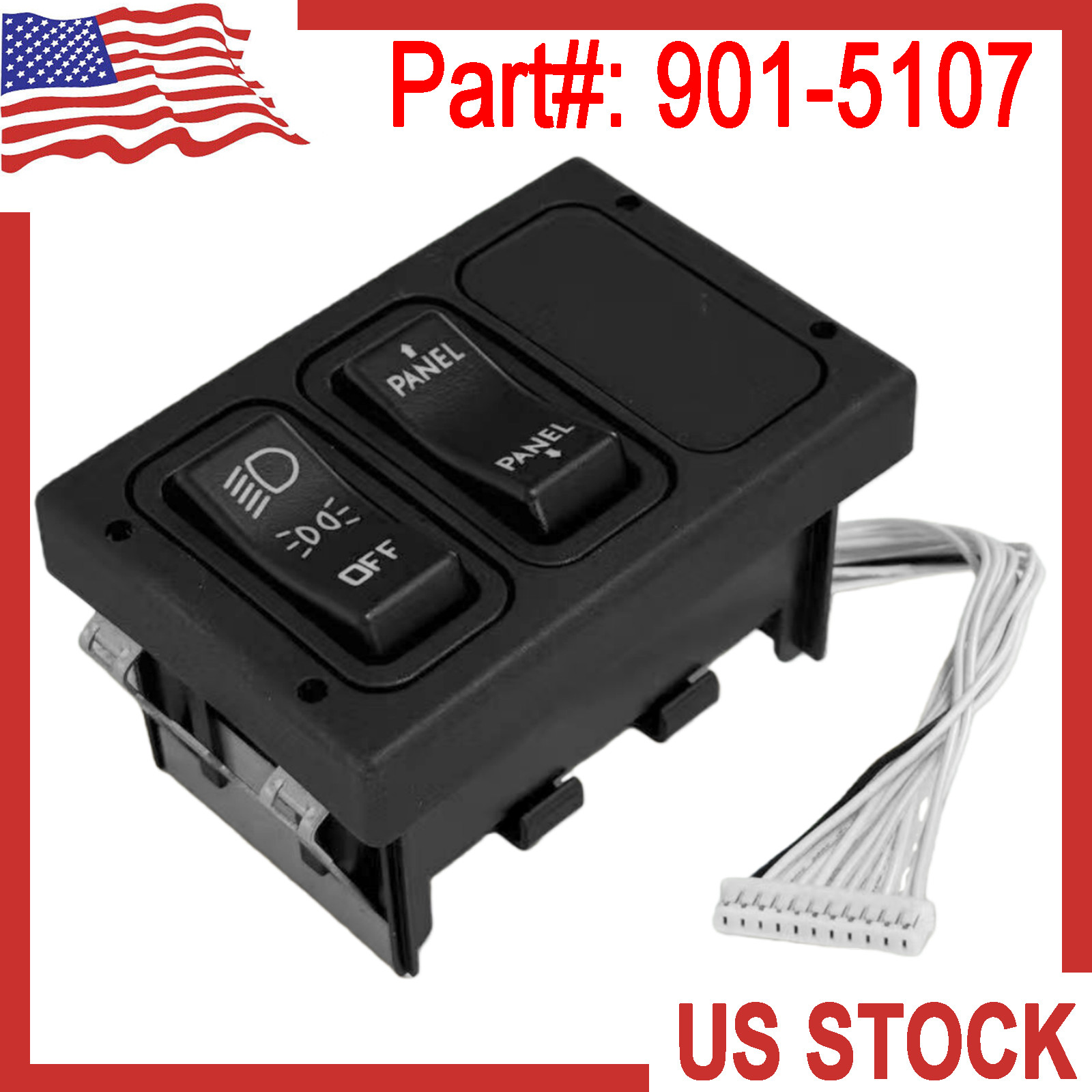 Headlight Switch 901-5107 For International 3200/4200/4300/4400/7300/7400
