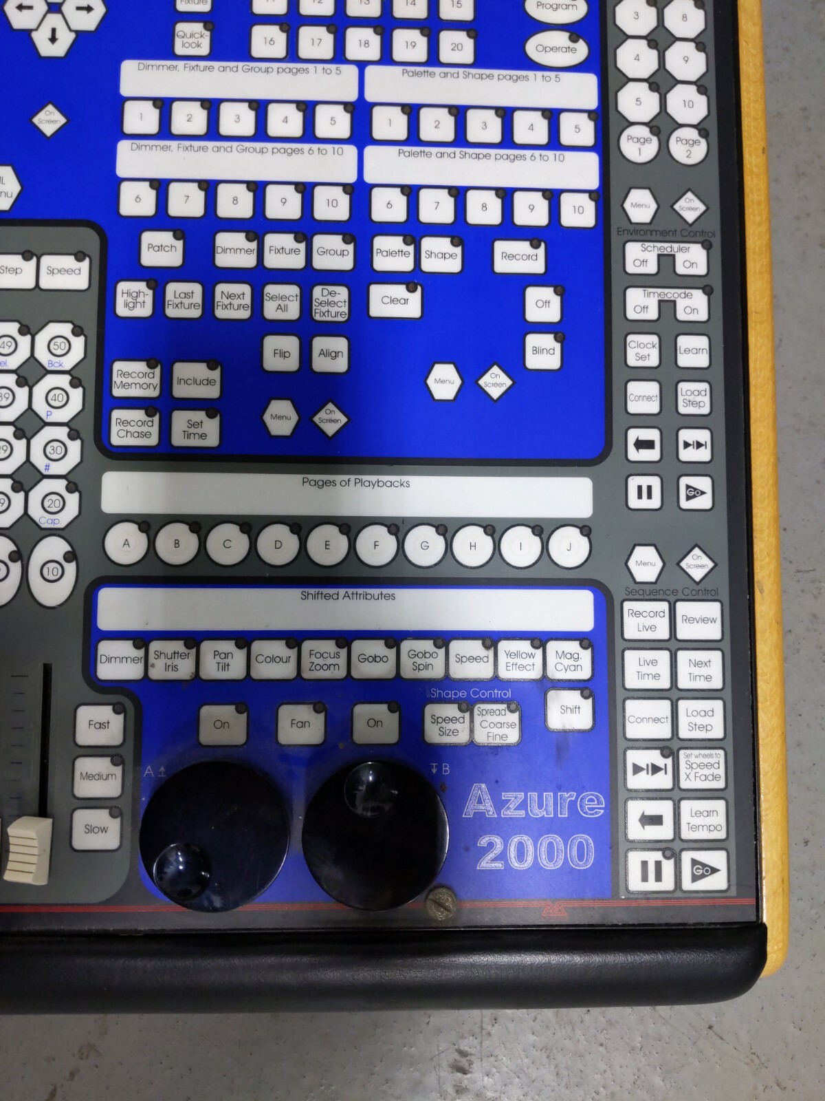 Avolites Azure 2000 4 DMX Universe Lighting Console Pearl UNTESTED