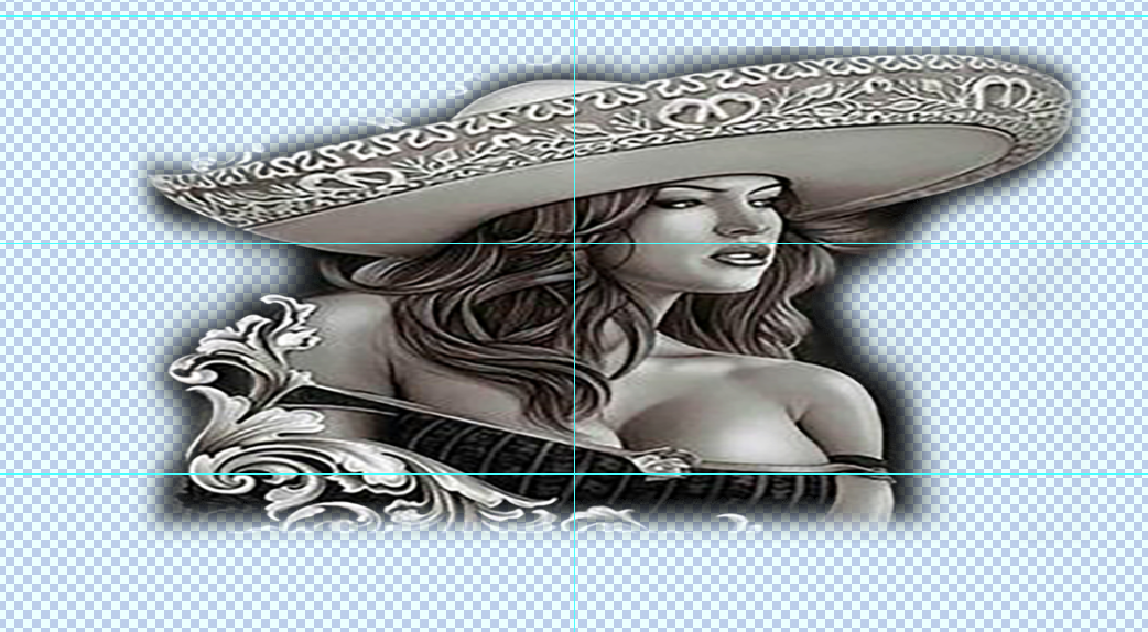 Custom Waterslide Decal - RC Lowrider "Airbrush Mural" Style "Sombrero Girl 2"