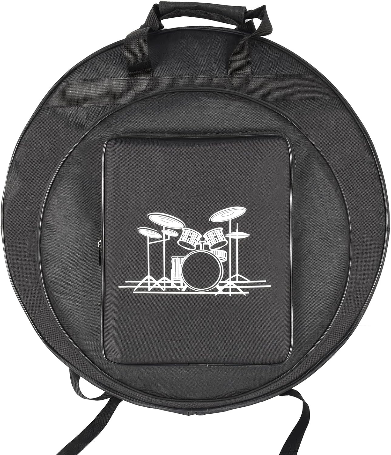 22" Cymbal Gig Bag Waterproof Drum Cymbal Carry Case with Shoulder Straps