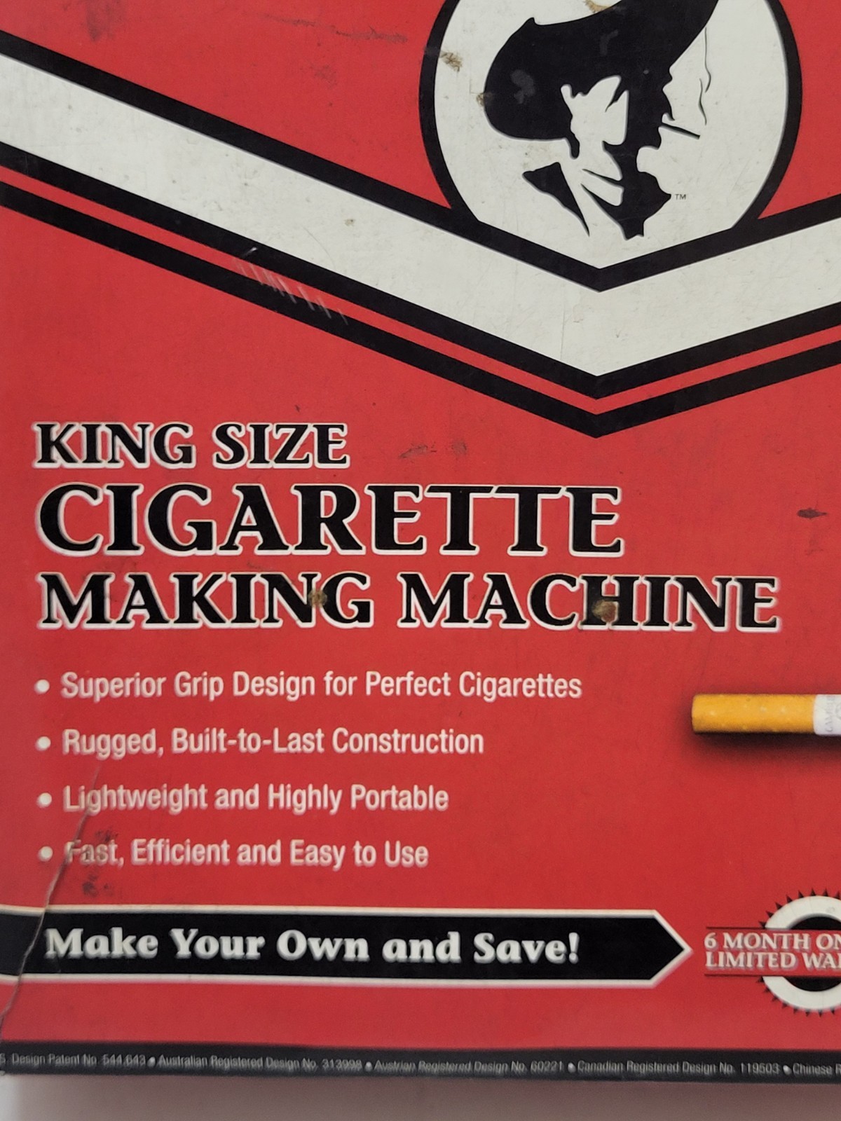 Gambler King Size Cigarette Making Machine Preowned in Box