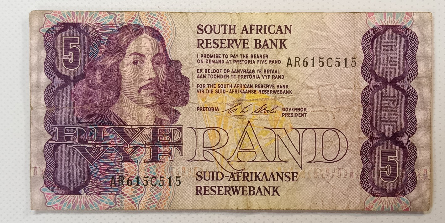 South Africa 1990 5 Rand Circ