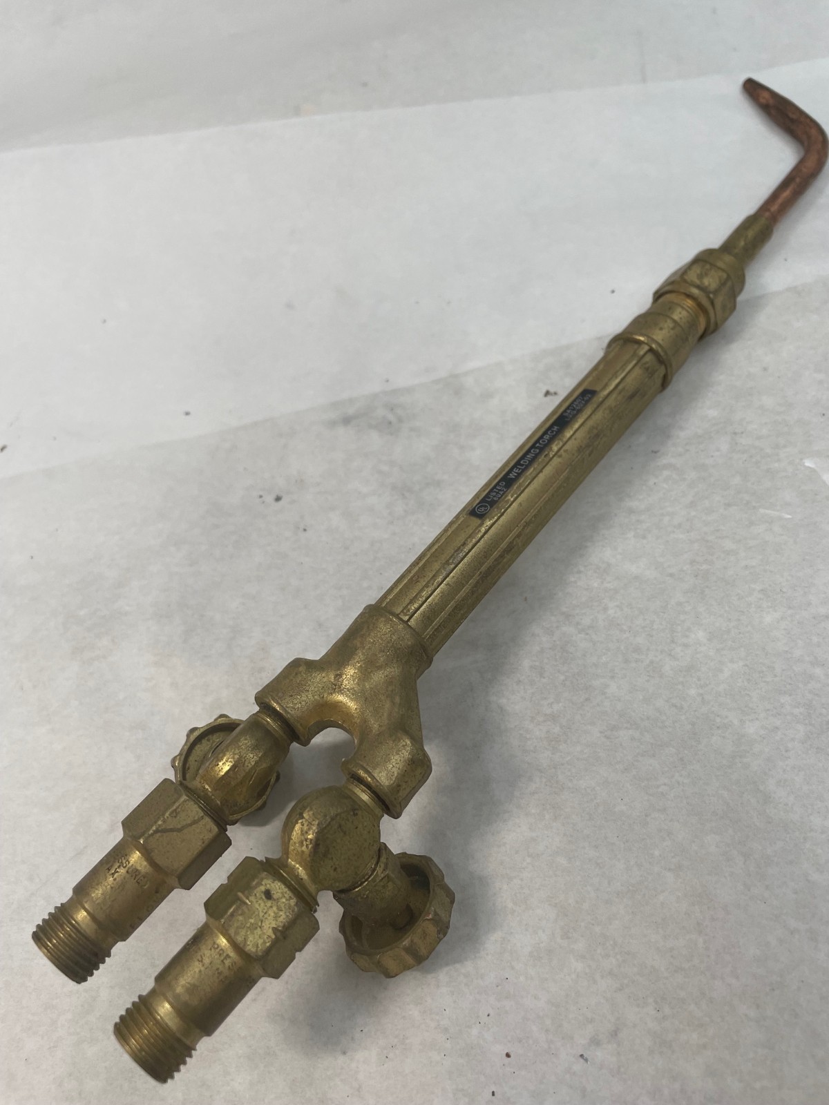 L-TEC SAF-280 Welding Torch Handle w/ LXT-80V Tip Oxy Acetylene Linde