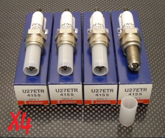 DENSO spark plugs x 4 for HONDA VFR750 VFR800 & RC30