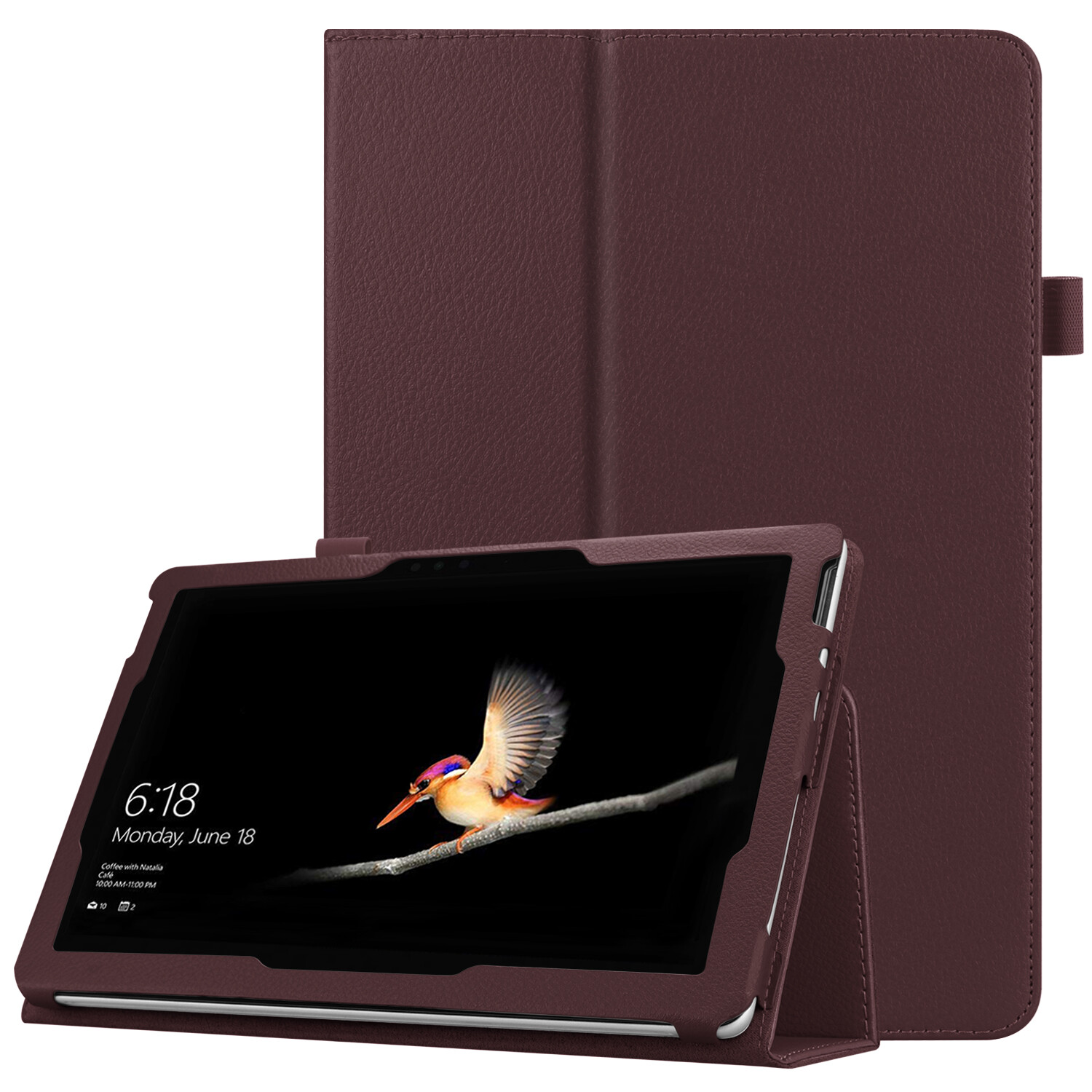 For Microsoft Surface Go 4 /3 / 2 / Surface Go Folio Case Stand PU Leather Cover