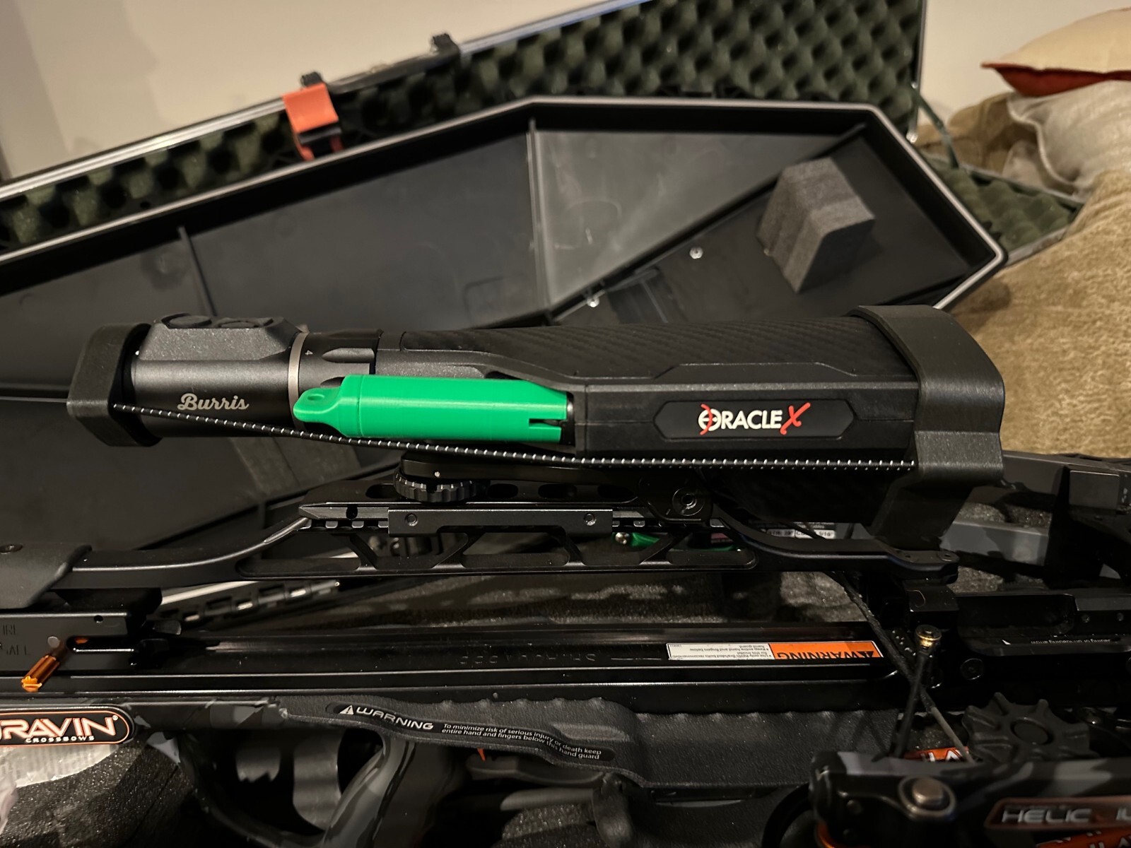 Burris Oracle X Battery Cap Installation Tool and Replacement Battery Holder.