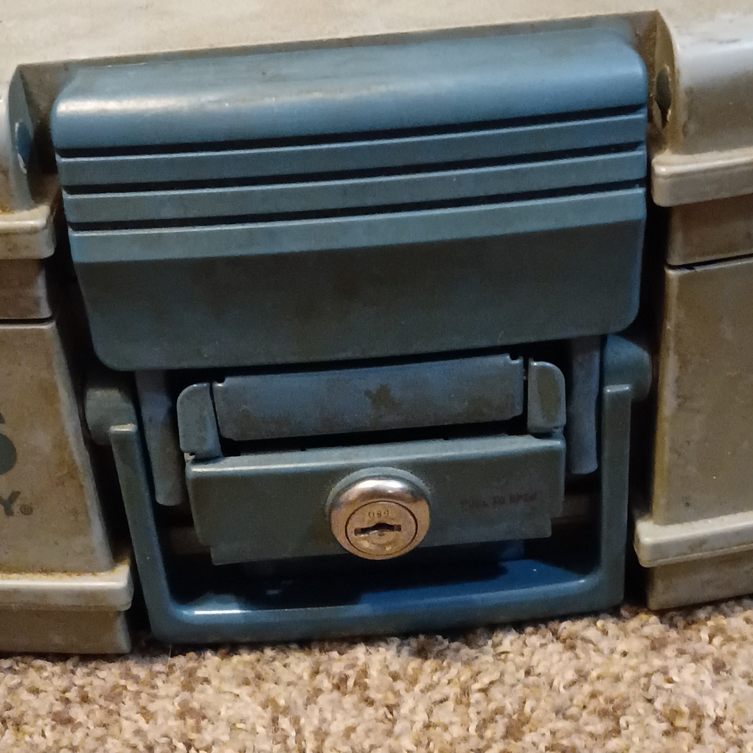 Brinks Home Security Small Gray Fire/Water Resistant Safe 30 Min
