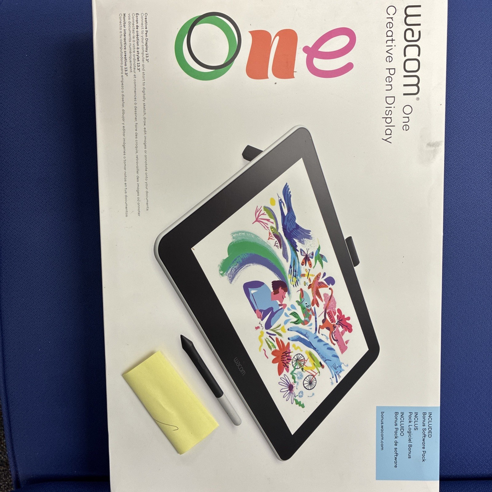 Wacom One Creative Pen Display 13.3" Drawing Tablet