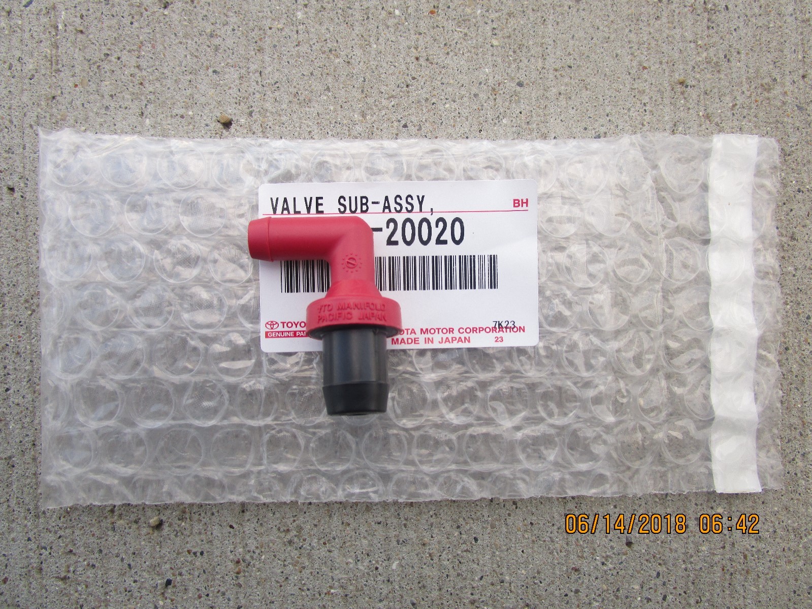 97 - 01 LEXUS ES300 3.0L V6 VENTILATION VALVE PCV SUB ASSEMBLY BRAND NEW