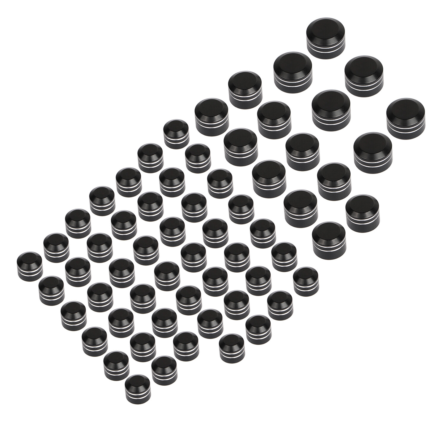 62PCS Engine Bolt Topper Caps Cover For Harley Heritage Classic Electra Glide US
