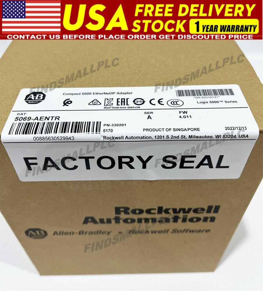 Newest Factory Sealed AB 5069-AENTR Compact 5000 EtherNet/IP Adapter 5069AENTR