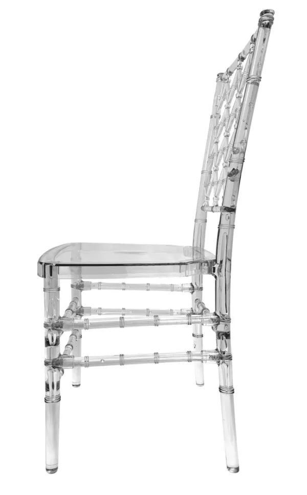 Diamond Resin Chair - Clear - (Unassembled) by Chivari, 4 Pack