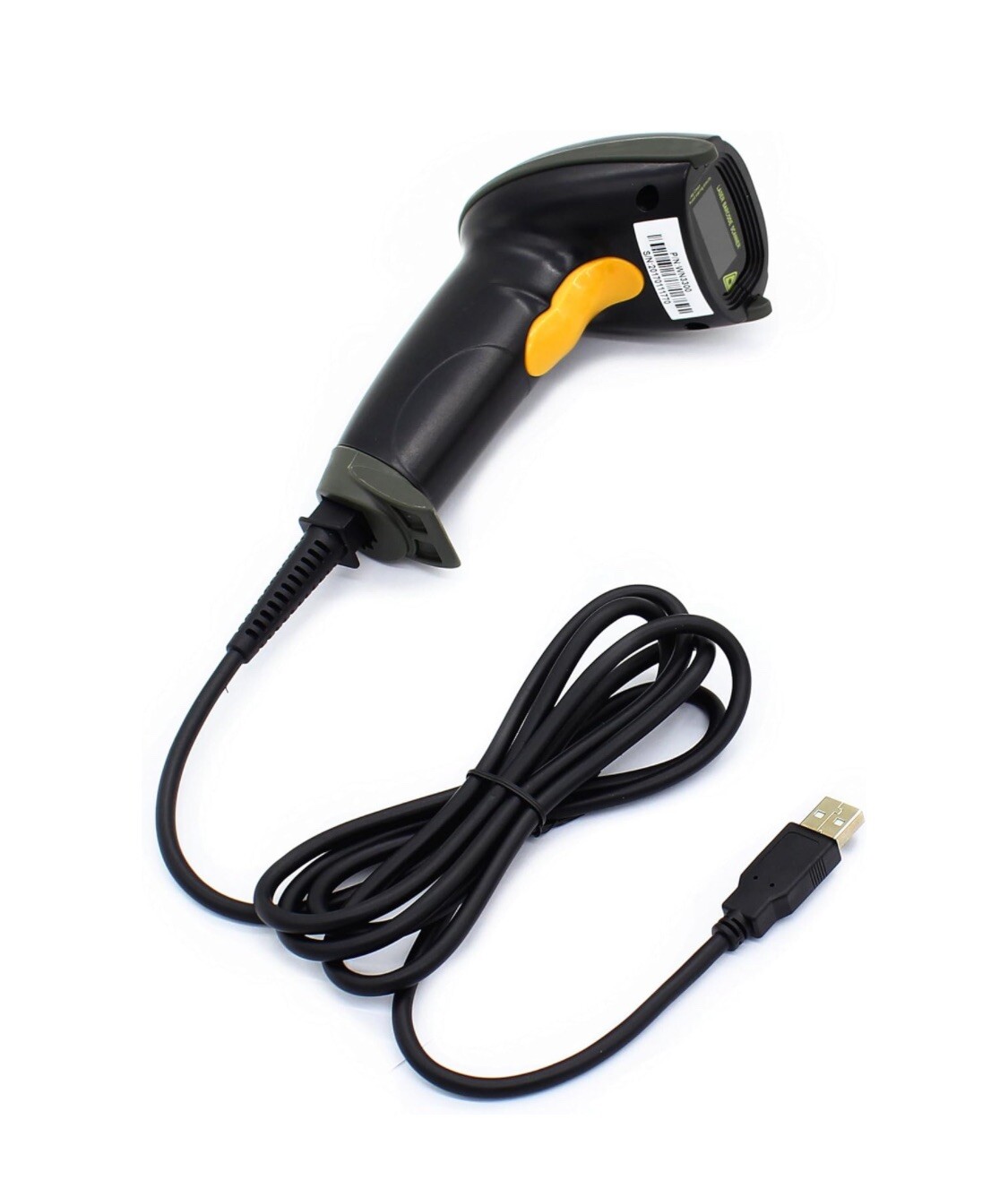 WoneNice USB Laser Barcode Scanner Wired Handheld Bar Code Scanner Reader Black