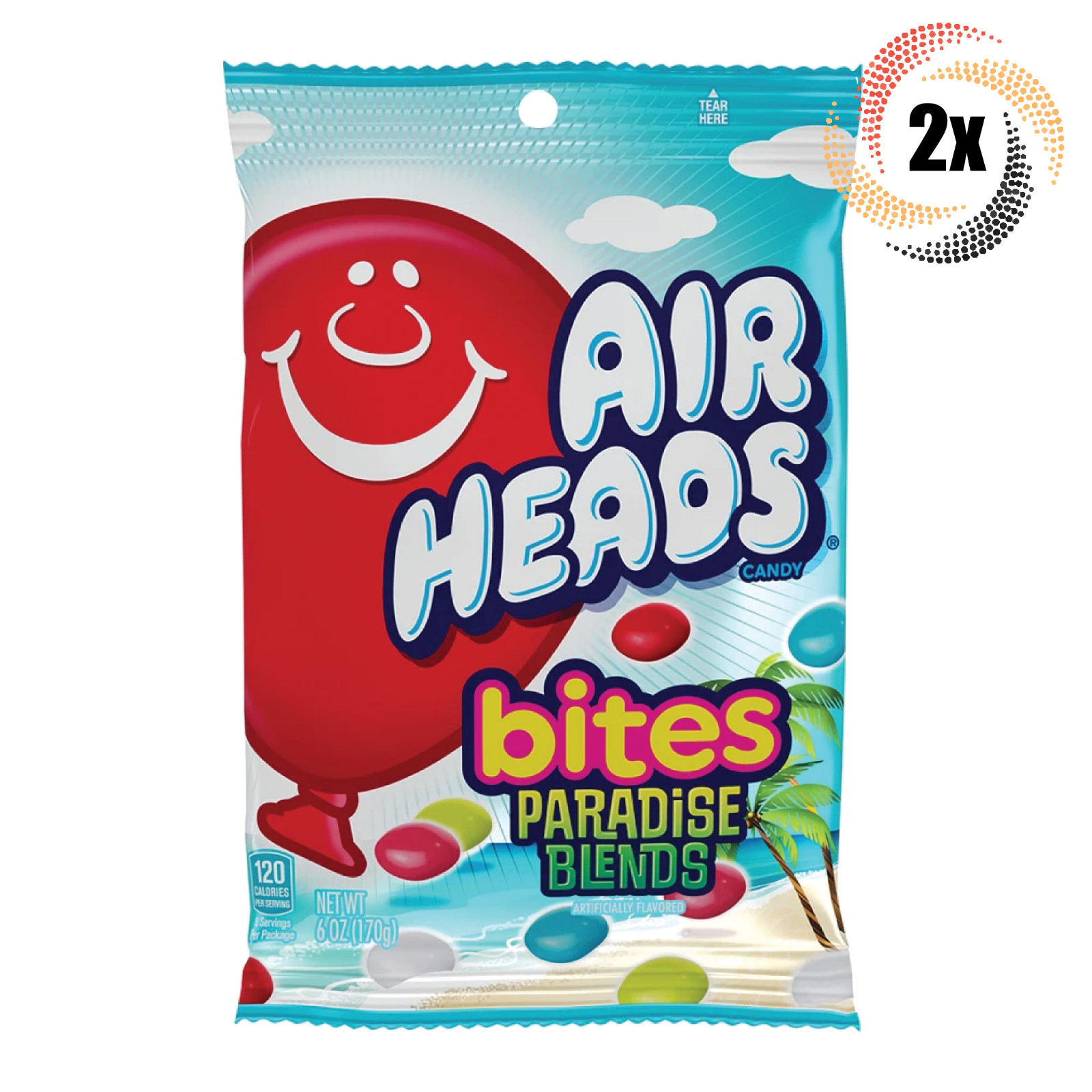 2x Bags Airheads Bites Paradise Blends Flavor Candy | 6oz | Fast Shipping