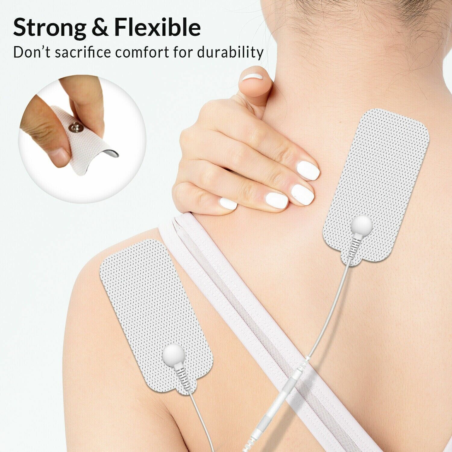 20PCS Electrode Pads Large Snap Replacement Tens For Electrode Pulse Massager