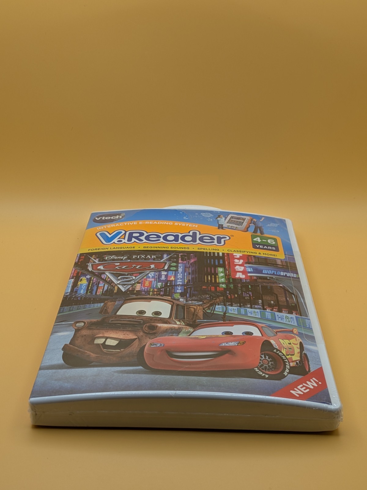 Vtech V.Reader Cars 2 Interactive E-Reading System-Ages: 4-6 Years - Sealed