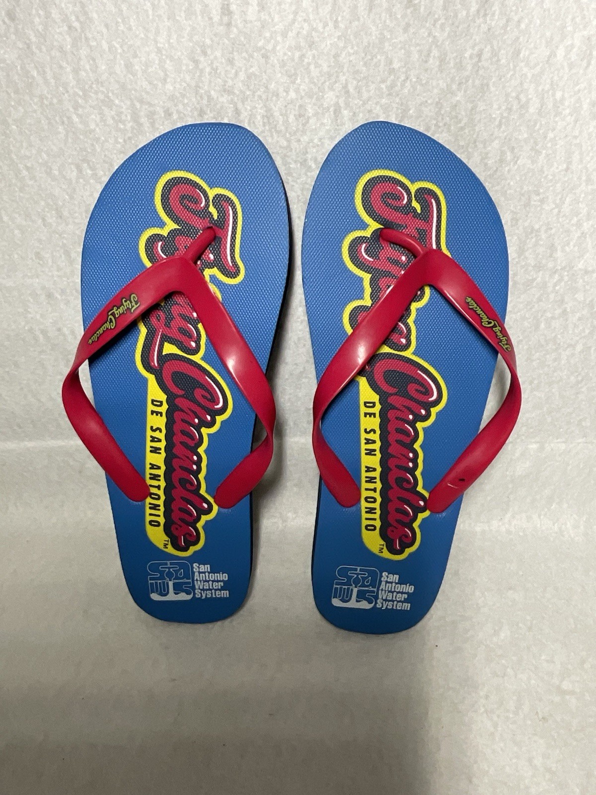 Promotional San Antonio Missions Flying Chanclas Flip Flops Size 10.5