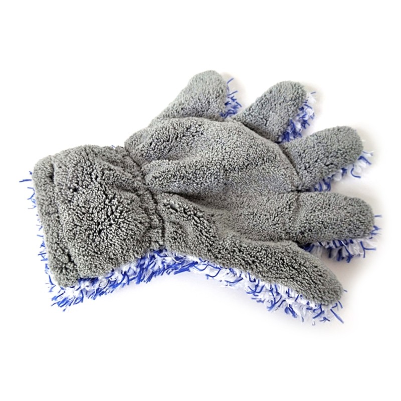Double Sided Car Washing Mitts Dusting Microfiber Gloves Cleaning Rag Durable