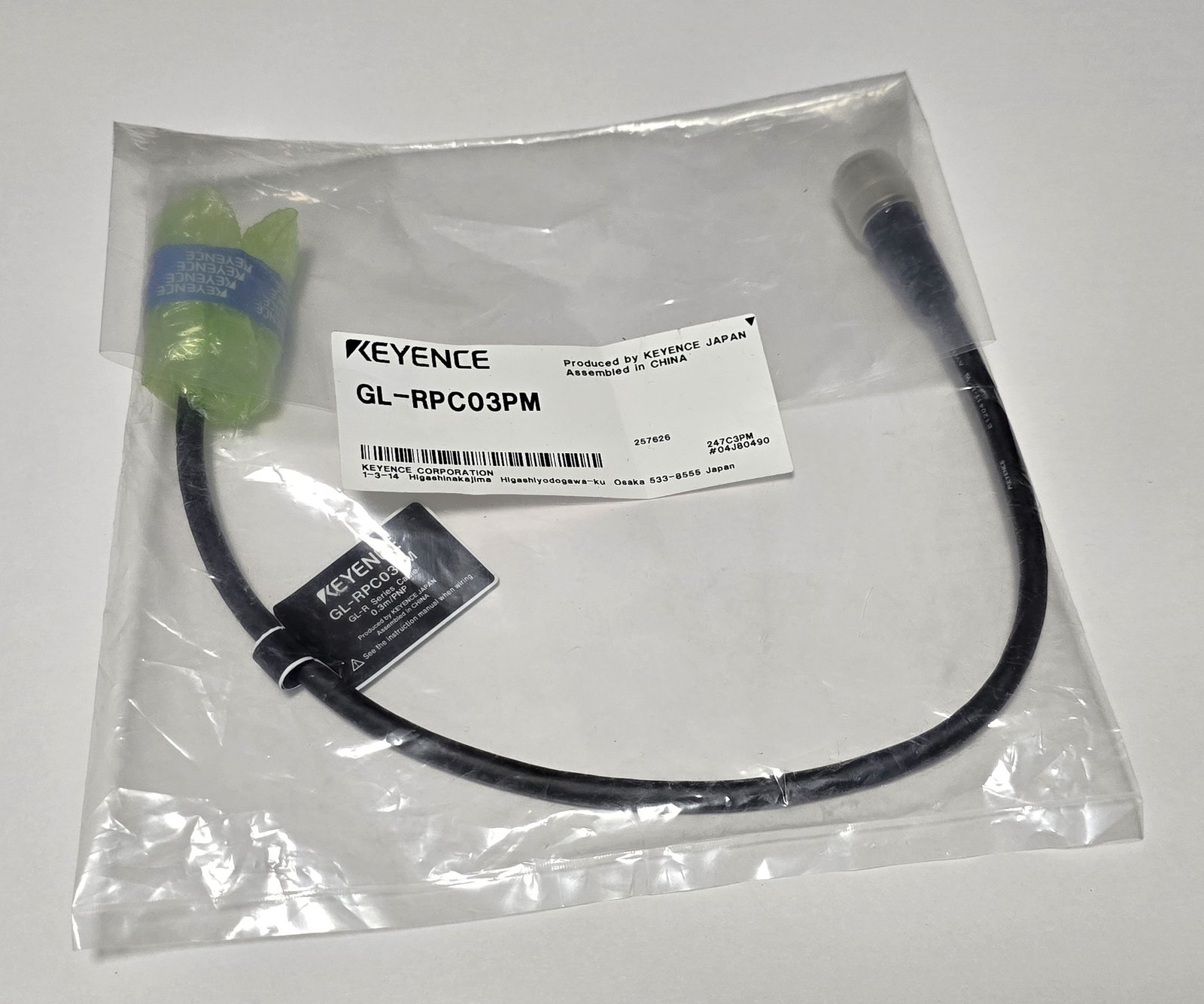 Keyence GL-RPC03PM Light Curtain Main Unit GL-R Connection Cable - New / Sealed