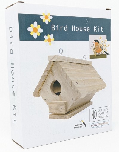Hobby Express Bird House Kit Wood #60002📌Fun to Build📌New in Box🛑