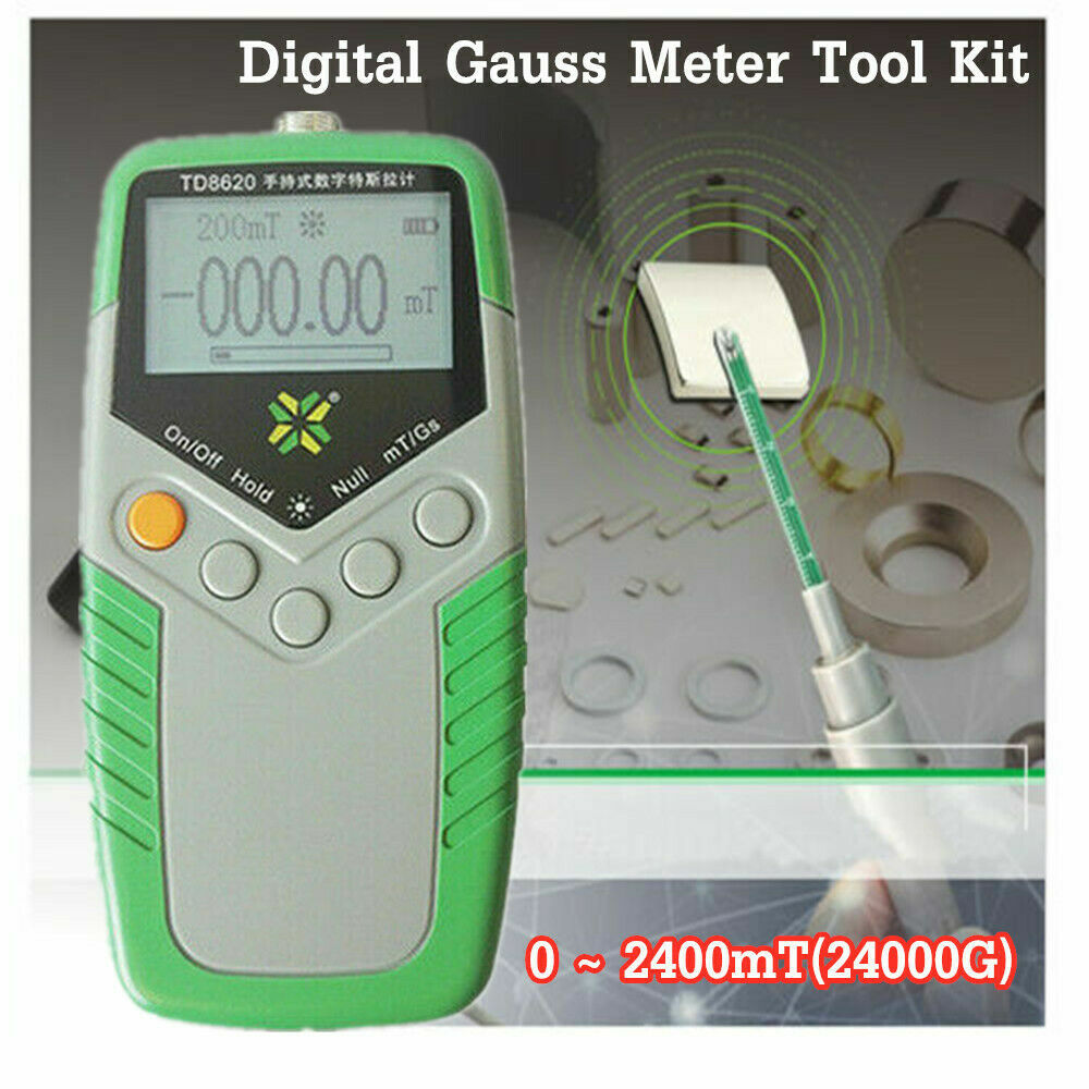 TD8620 Gauss Meter Handheld Tesla Meter Permanent Magnet Teslameter 5% Accuracy