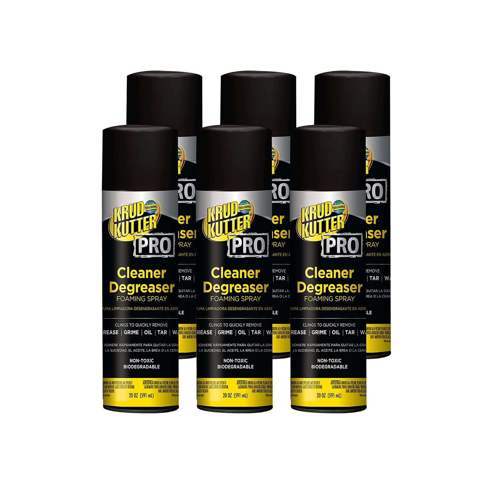 Krud Kutter Pro Cleaner Degreaser, 20 oz Aerosol- 352239 (6 PACK)