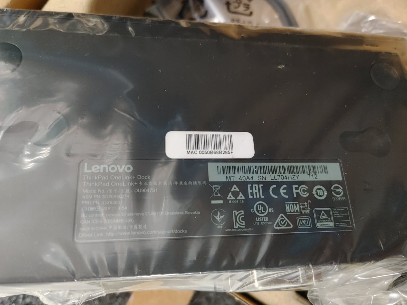 Lenovo 40A40090US ThinkPad OneLink+Dock