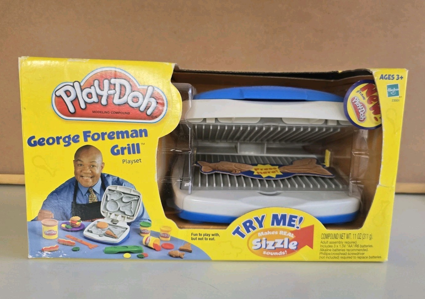 Play-Doh George Foreman Grill Playset Makes Real Sizzle Sounds 2003