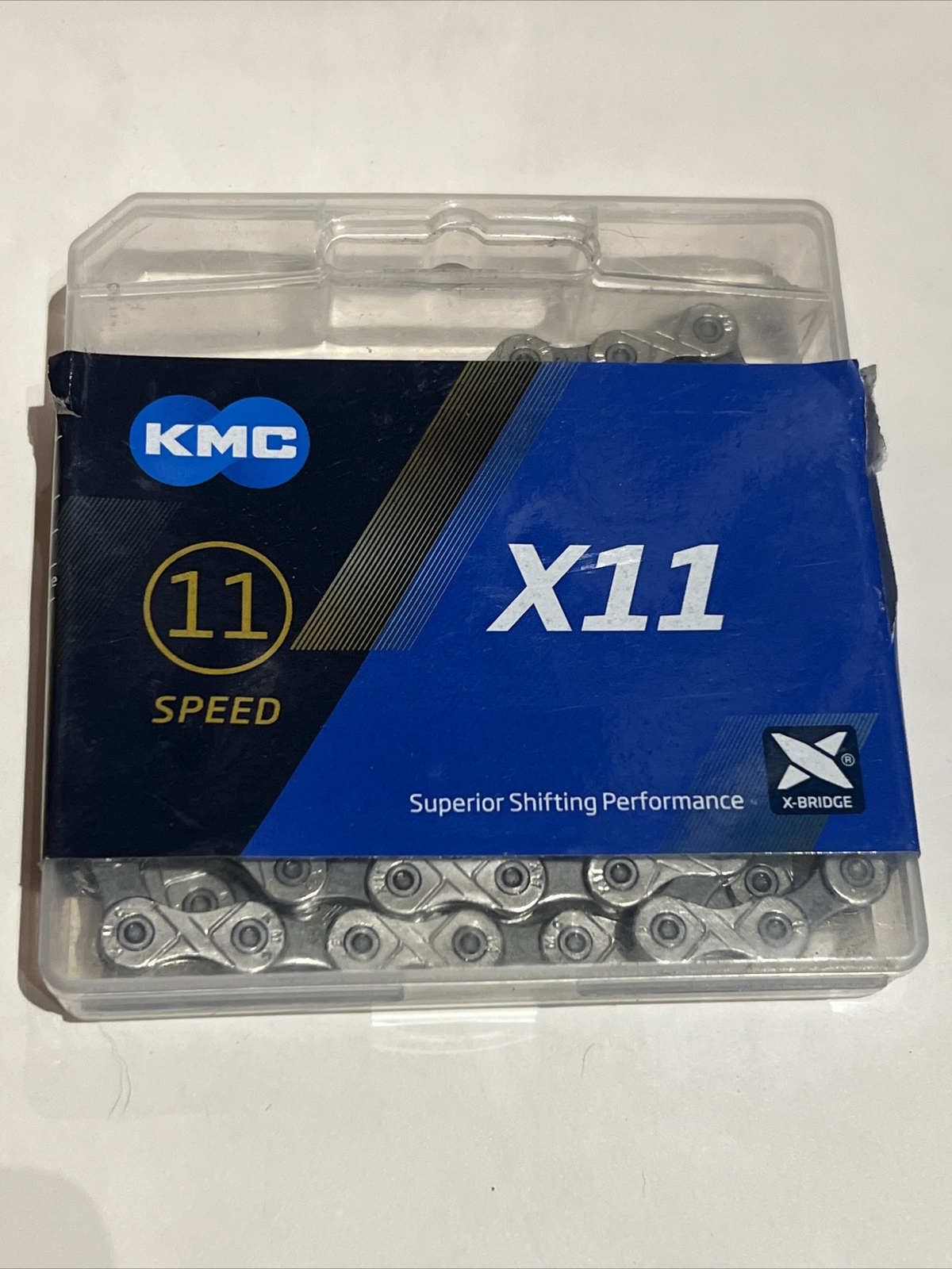 KMC X11 11 Speed Chain 118 Links - Silver & Grey - Free Shipping