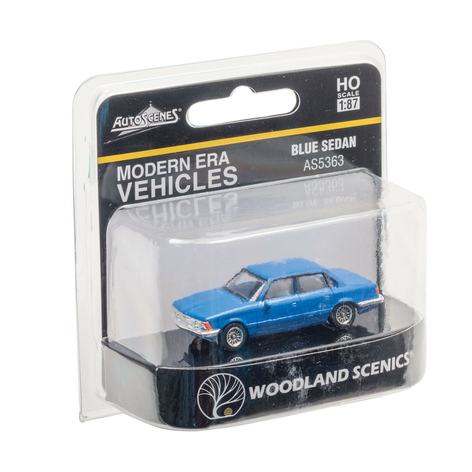 Woodland Scenics ~ HO Scale Vehicle ~  Blue Sedan Car ~ AS5363