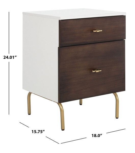 Safavieh Genevieve 2 Drawer Nightstand, Reduced Price 2172712431 NST5002B
