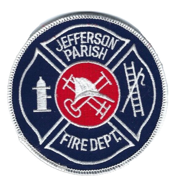 Jefferson Parish LA Louisiana Fire Dept. 4" patch - NEW!