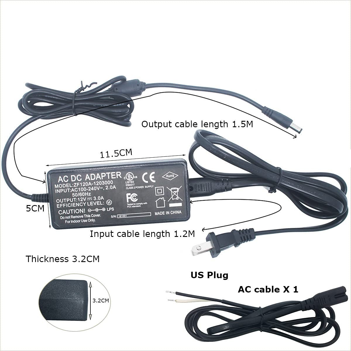 6 PCS 12 Inch LED Lighting Kit Plug in Daylight White 5000K Litever Kitchen