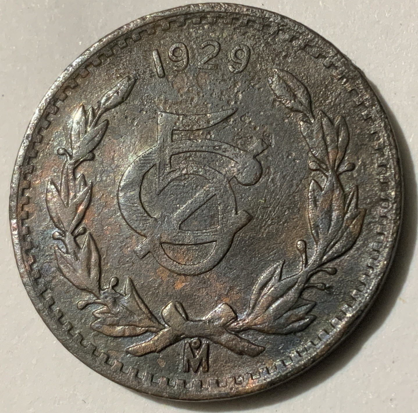 1929 Mexico  5 Centavos KM-422 Rare