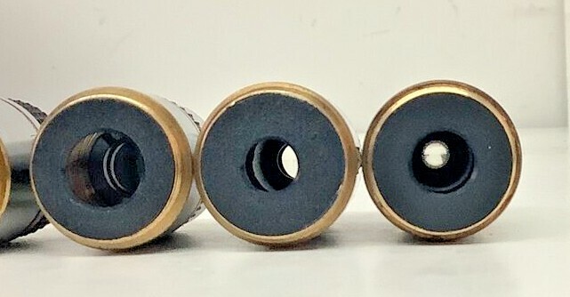 (4) Microscope Objective Lens 4/0.1 10/0.25 40/0.65 100/1.25 oil 4x 10x 40x 100x