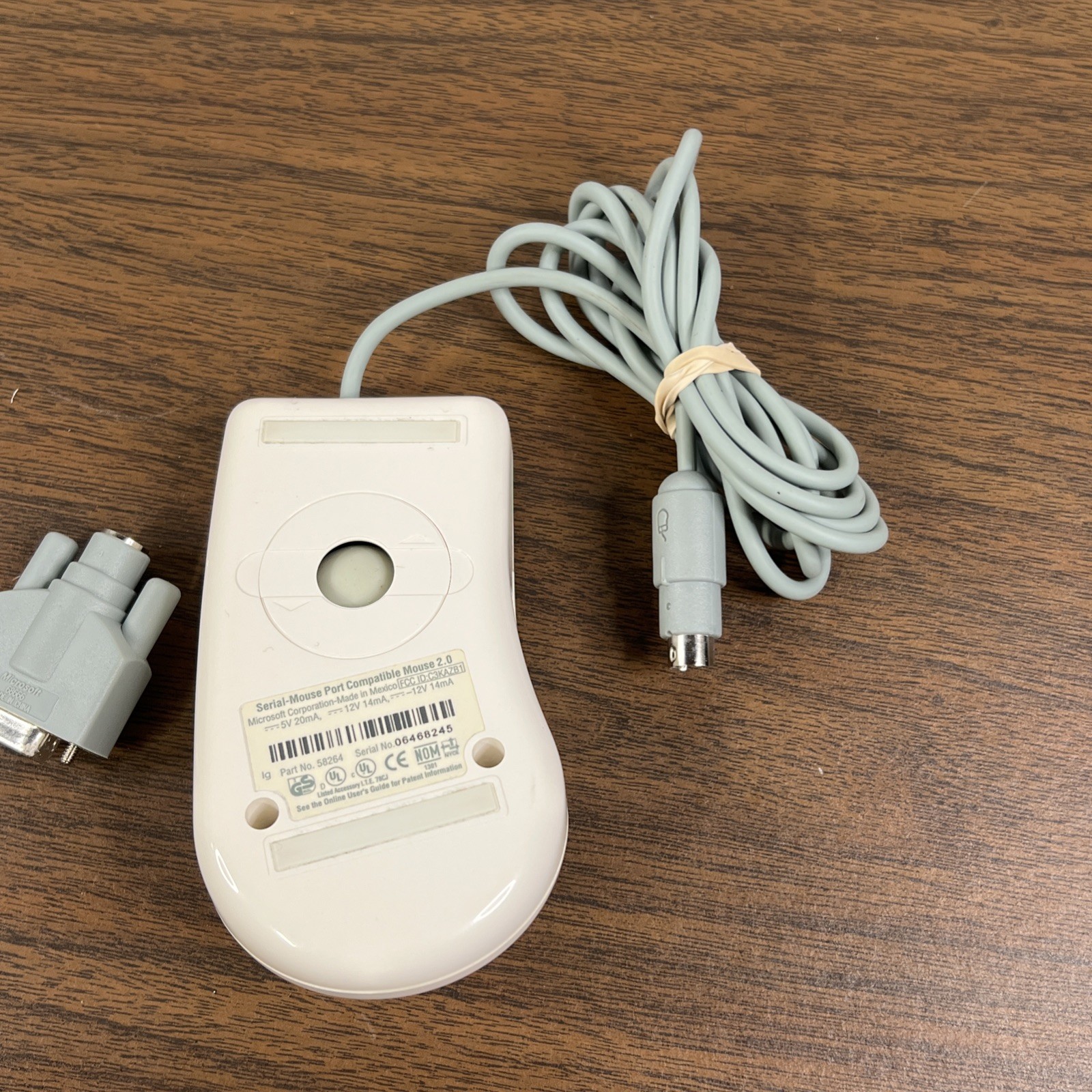 Microsoft Parallel Mouse Port Compatible roller ball 2.0 58264 C3KAZB1