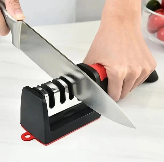 Knife Sharpener Professional Ceramic Tungsten Kitchen Sharpening System 4 Stage*