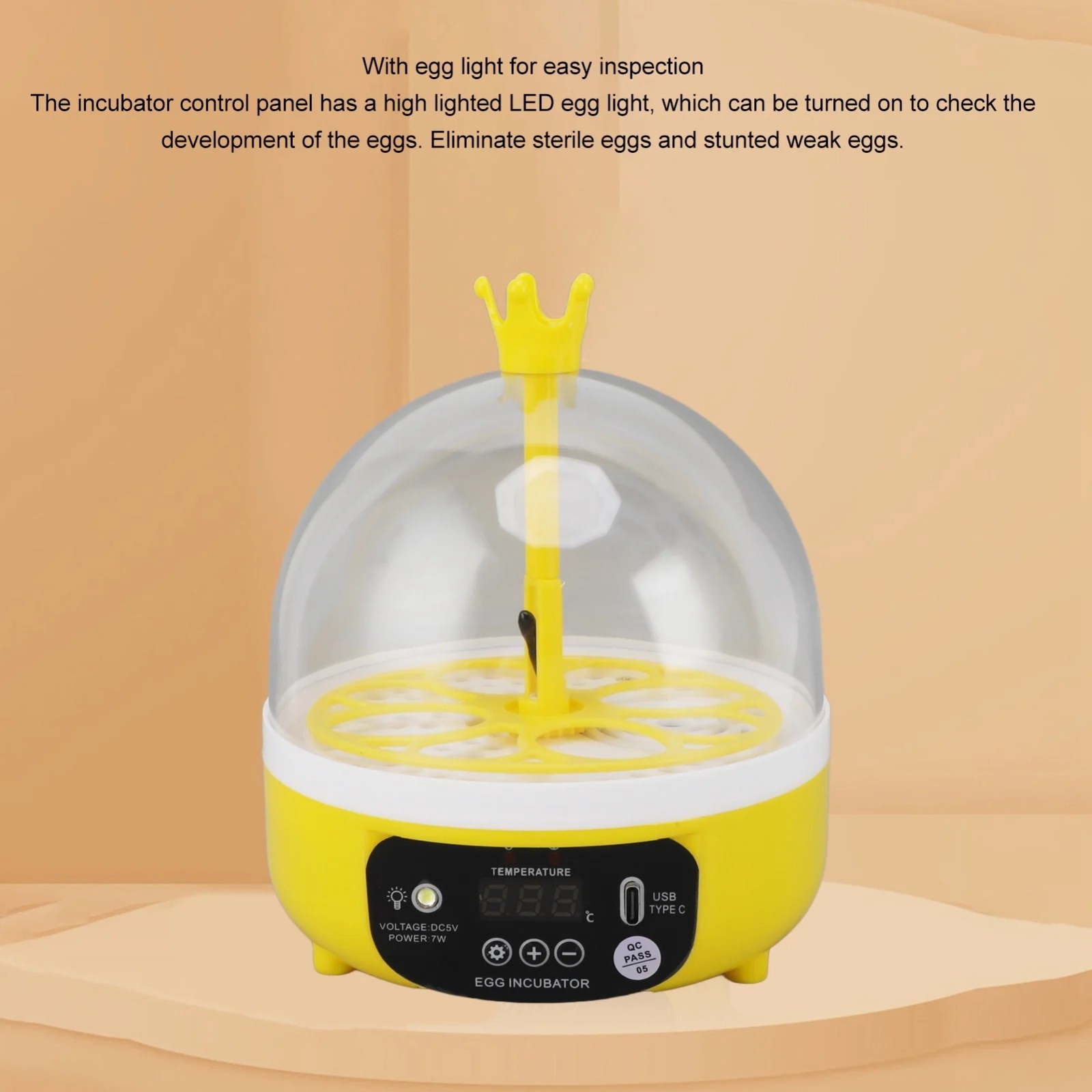 Home Egg Incubator Automatic Temperature Humidity Control Poultry.