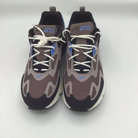 Nike Air Max 200 Sneakers AQ2568-200 Pastel Blue/Brown Lace-Up Breathable Mesh M